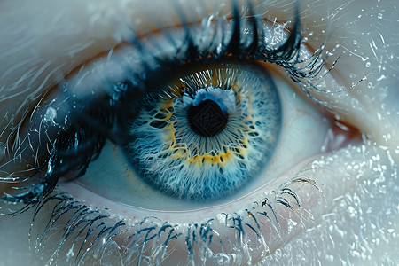 瞳孔识别虹膜捕捉技术设计图片