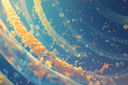 细胞感染细胞浮游之美插画