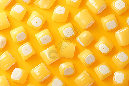 黄色糖果背景图片