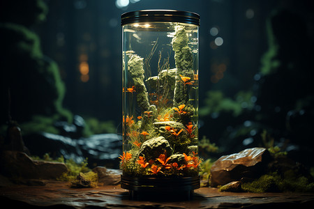 玻璃瓶中植物植物在玻璃瓶中设计图片