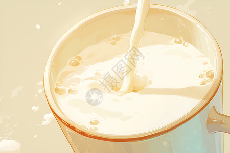 营养新鲜的牛奶背景图片