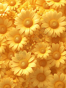 阳光下盛放的花朵背景图片