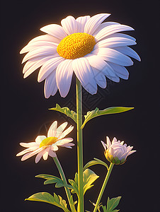 清新绚丽的太阳花背景图片