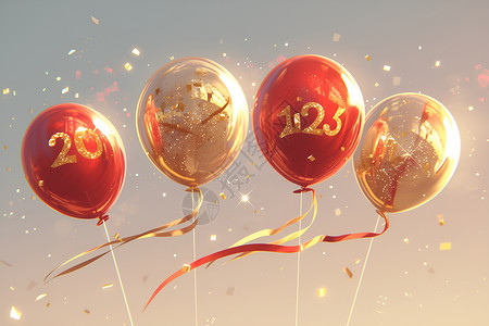 2025年的气球庆典背景图片