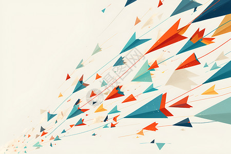 彩色的风筝点缀天空的风筝插画
