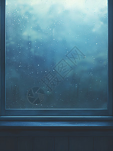 窗户上的水滴背景图片