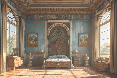 文艺复兴时期宫殿背景图片