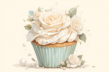 美丽的甜点美丽的蛋糕插画插画