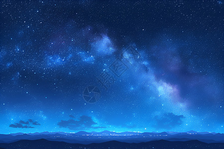 夜晚的星空背景背景图片
