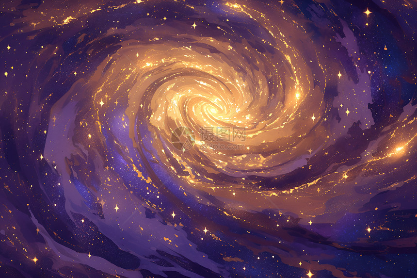 梦幻的星系漩涡图片