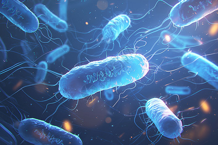 细菌螨虫螺旋杆菌的微观图设计图片