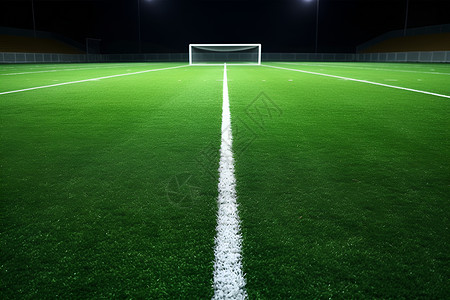 草地足球足球场上的线条背景