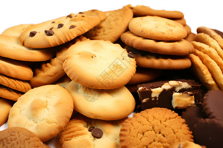 健康美味的饼干背景图片