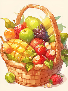 美味的水果背景图片