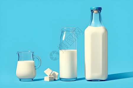 瓶子里的液体瓶子里的牛奶插画