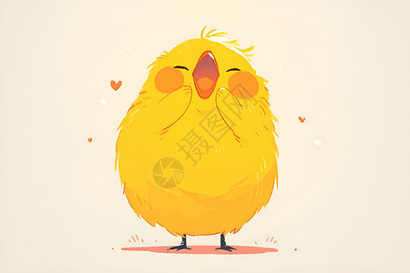 黄色小鸡愤怒黄色小鸟高清图片