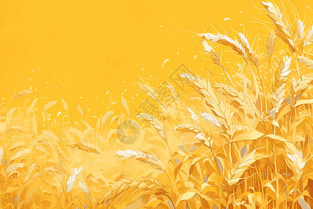 成熟的麦田背景图片