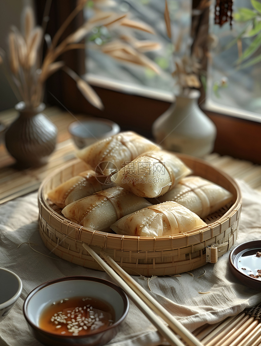 传统美味的粽子图片