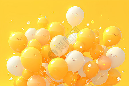 疯狂派对气球嘉年华背景图片
