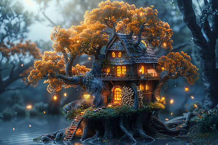 神奇的小树屋高清图片