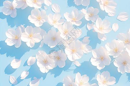 美丽梦幻的花瓣背景图片