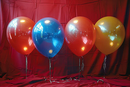 七彩气球背景图片