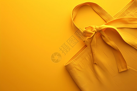 一只黄色布袋背景图片