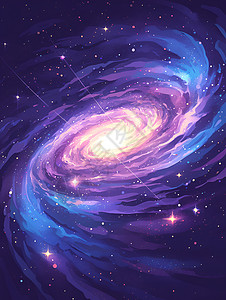 宇宙旋涡中的星空背景图片