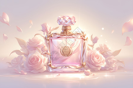 梦幻香水瓶背景图片