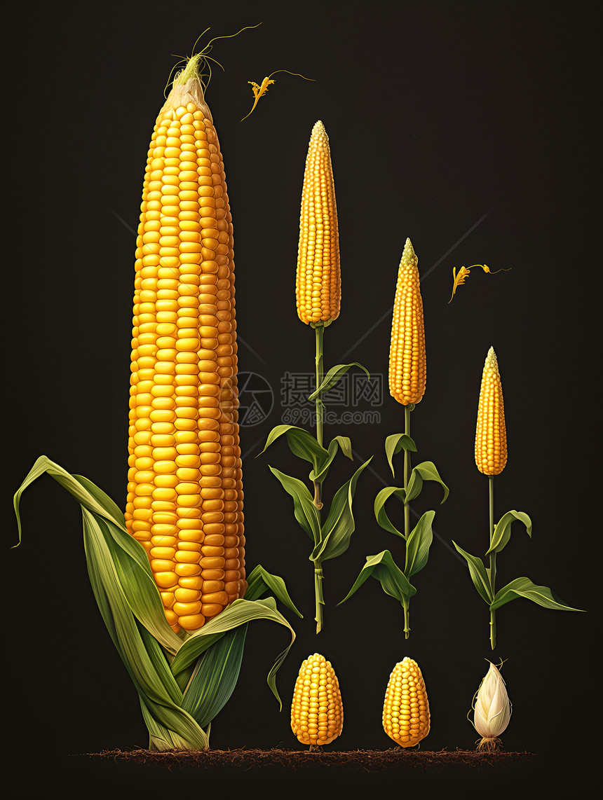 玉米的生长过程图片