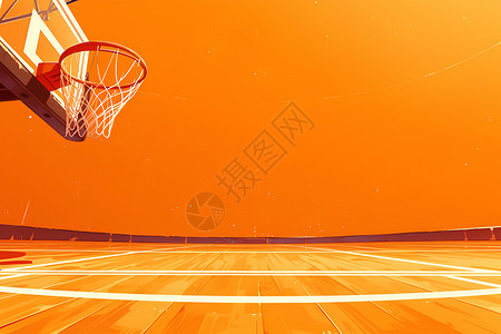 塑胶篮球场篮球场插图插画