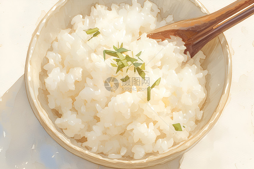 健康的食物米饭图片