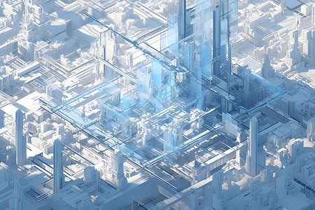 世界未来建筑背景图片
