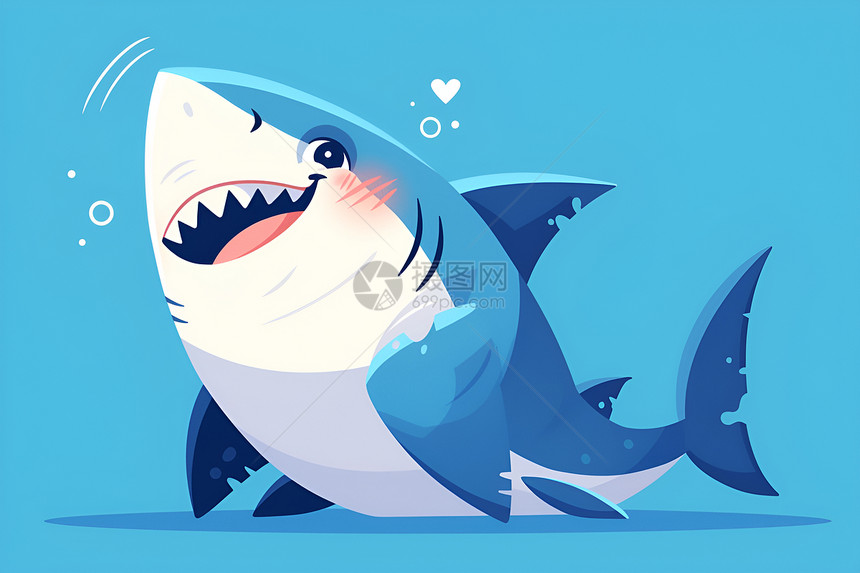 微笑的小鲨鱼图片