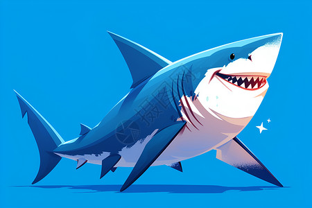 欢乐的鲨鱼世界背景图片
