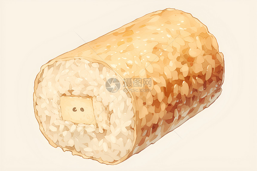 可爱的中式米饭卷图片