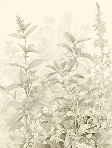 典雅的花朵画背景图片