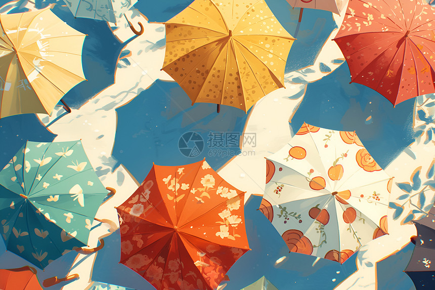 优雅的时光雨伞集合图片