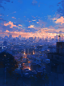 城市的灯光背景图片