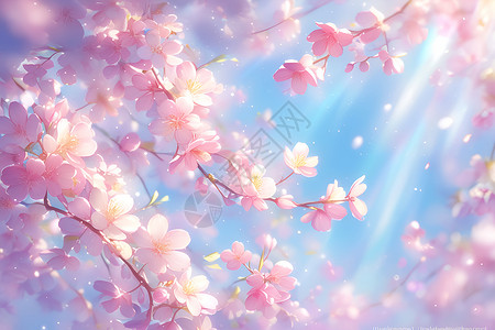 樱花的盛开背景图片