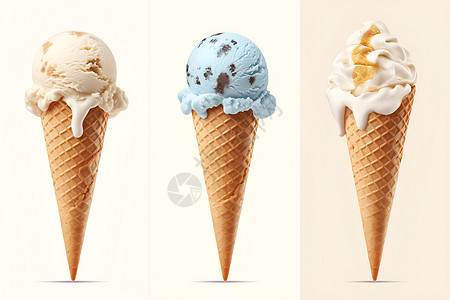 美的投资甜美的冰淇淋插画