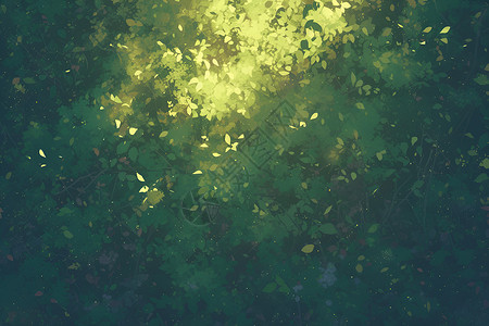 树叶树叶植物绿色绿植绿色的树叶插画