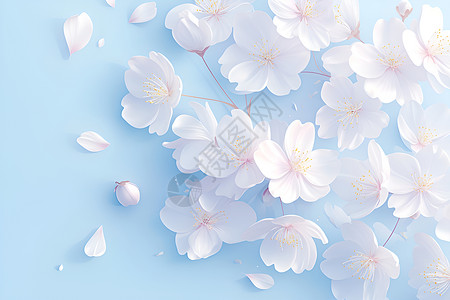 粉嫩的花瓣背景图片