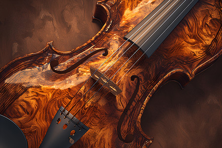 奇琴精致的小提琴设计图片