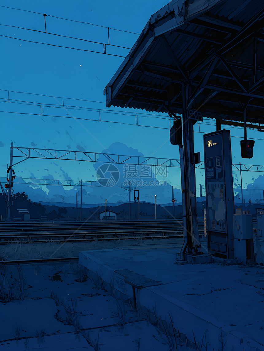 火车站台图片