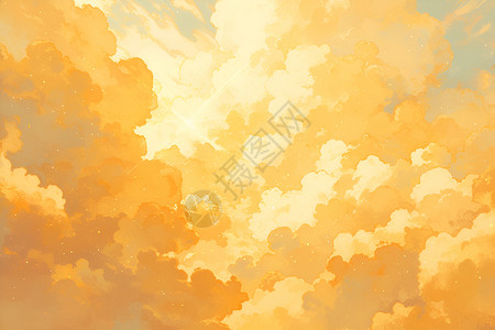 穿透幻影太阳阳光穿透浓密的云层插画