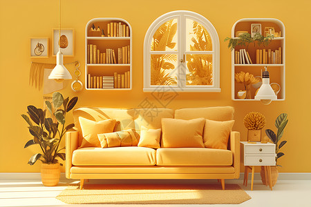 温馨的客厅装饰背景图片