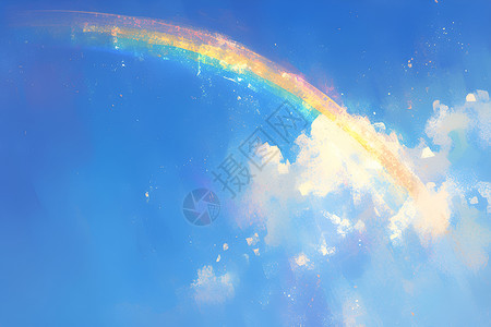 梦幻美丽的彩虹背景图片