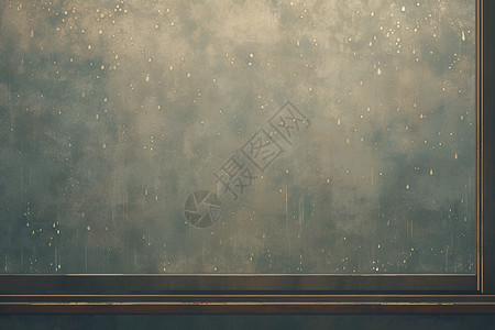透明窗户上的雨滴插画