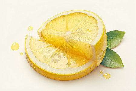柠檬叶绿叶背景图片